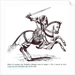 Illustration of a Knight Templar by French School