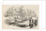 The Deer Shooting at Gotha: Deer breaking through the Chasseurs and Keepers by English School