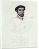 Portrait of David Rizio, from an original painted in 1564 by English School