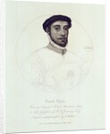 Portrait of David Rizio, from an original painted in 1564 by English School
