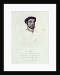 Portrait of David Rizio, from an original painted in 1564 by English School