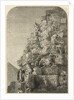 Ascent of the Great Pyramid, engraved from a photograph by English School