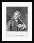 Archibald Bower, engraved by J. Hollonray by School English