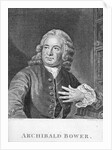 Archibald Bower, engraved by J. Hollonray by School English