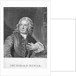 Archibald Bower, engraved by J. Hollonray by School English