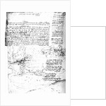 Fol.145v-a, page from Da Vinci's notebook by Leonardo da Vinci