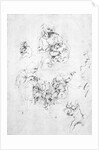 Studies for a Madonna with a cat, c.1478-80 by Leonardo da Vinci