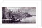 Flight of King James on the morning of December 11, 1688 by English School