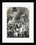The burning of Old St. Paul's, 1666 by English School