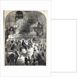 The burning of Old St. Paul's, 1666 by English School