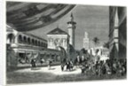A Bazaar at Tunis by Emile Theodore Therond (after)