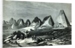 Pyramids of Meroe, on the Nile by English School
