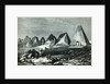 Pyramids of Meroe, on the Nile by English School