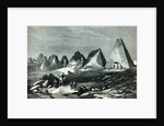 Pyramids of Meroe, on the Nile by English School
