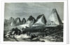 Pyramids of Meroe, on the Nile by English School