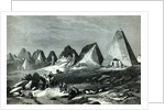 Pyramids of Meroe, on the Nile by English School