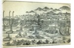 Port of the City of Canton, destroyed by the bombardment by School Chinese