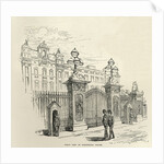 Front view of Buckingham Palace by English School