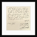 Letter from Sir Francis Drake to Sir Francis Walsingham signed 29th July 1588, published in 'Leisure Hour', 1888 by Francis Drake