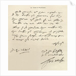 Letter from Sir Francis Drake to Sir Francis Walsingham signed 29th July 1588, published in 'Leisure Hour', 1888 by Francis Drake