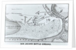 Ground Plan of the Battle of San Jacinto by American School