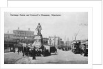 Exchange Station and Cromwell's Monument, Manchester, c.1910 by English Photographer