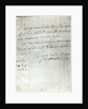 Letter from George Frederick Handel dated February 24th 1750 by George Frederick Handel