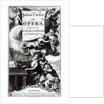 Cover of Sheet Music for Julius Caesar, an Opera by Handel by English School