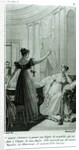 The Empress Josephine reveals the prophesy made to her by Marie Anne Adelaide Le Normand at the time of her divorce from Napoleon I in 1809, 1821 by Julie Ribault