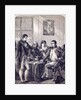 Ferdinand of Spain resigning his crown at the dictation of the Emperor Napoleon by English School