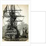 Napoleon surrendering to Captain Maitland in 1808 on board the Bellerophon by English School