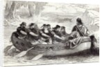 Edgar the Pacific being rowed down the River Dee by Eight Tributary Princes by English School