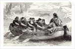 Edgar the Pacific being rowed down the River Dee by Eight Tributary Princes by English School