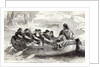 Edgar the Pacific being rowed down the River Dee by Eight Tributary Princes by English School