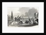 Edinburgh: Royal Institution and Scott Monument by English School
