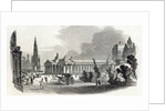 Edinburgh: Royal Institution and Scott Monument by English School