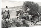 Prince Albert Hunting near Belvoir Castle by English School