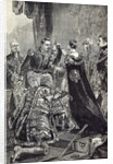 The Queen investing the Emperor of the French with the Order of the Garter by English School
