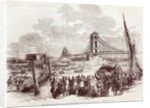 Opening of the Hungerford Suspension Bridge by English School