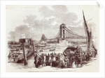 Opening of the Hungerford Suspension Bridge by English School