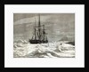 The North Pole Expedition: The Alert nipped by the ice against the shore off Cape Beechy by English School