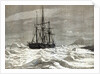 The North Pole Expedition: The Alert nipped by the ice against the shore off Cape Beechy by English School