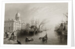 The Custom House, Dublin by William Henry (after) Bartlett
