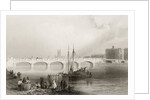 Wellesley Bridge, Limerick, Ireland by William Henry (after) Bartlett