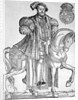 King Henry VIII on horseback by English School