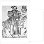 King Henry VIII on horseback by English School