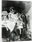 Napoleon studying his maps by lamplight, c.1800 by Jean Auguste Dominique Ingres