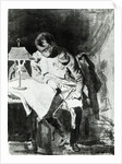 Napoleon studying his maps by lamplight, c.1800 by Jean Auguste Dominique Ingres