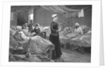 Miss Nightingale in the Barrack Hospital at Scutari, c.1880 by English School