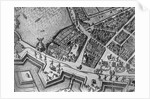 Map of Hamburg showing its first Opera House, 1690 by German School